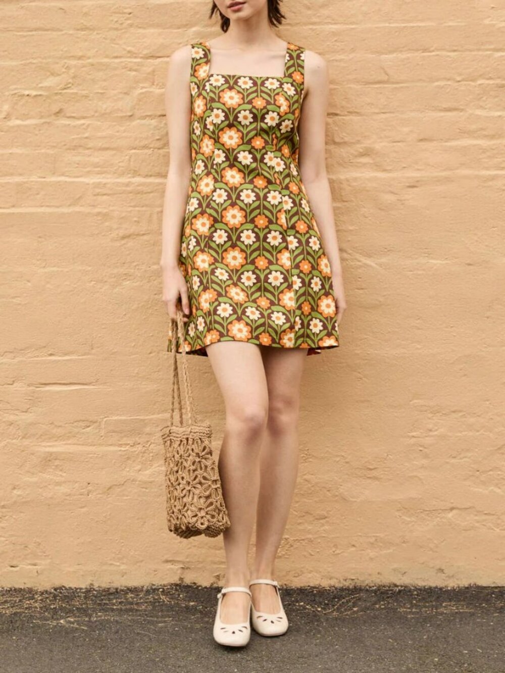 Princess Highway Retro Boho Cleo Geo Mini Shift Dress